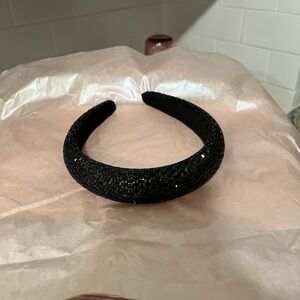 Black sparkle headband